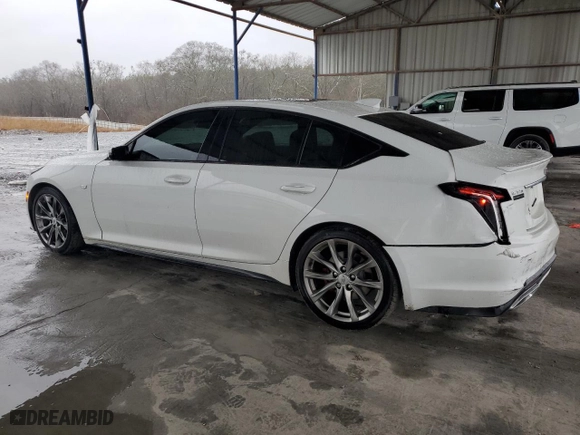 2021 Cadillac CT5 Sport with VIN 1G6DP5RKXM0114966, listed as a Copart auction lot 43431085 with 91,549 mi miles and Salvage Title. Bid and sale history available at carsss.com. Image 2.
