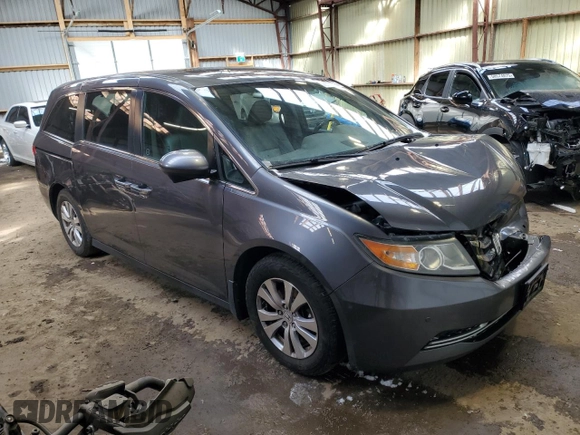 2017 Honda Odyssey EX-L with VIN 5FNRL5H60HB503125, listed as a Copart auction lot 45079335 with 204,560 mi miles and Clean Title. Bid and sale history available at DreamBid. Image 4.