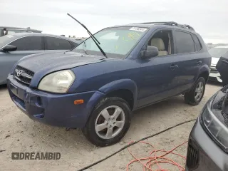2008 Hyundai Tucson GLS with VIN KM8JM12B78U829998, listed as a Copart auction lot 74198544 with 0 mi miles and Salvage Title. Bid and sale history available at carsss.com. Image 1.