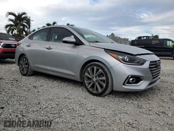 2020 Hyundai Accent Limited with VIN 3KPC34A69LE097998, listed as a Copart auction lot 74094674 with 26,412 mi miles and Salvage Title. Bid and sale history available at carsss.com. Image 4.
