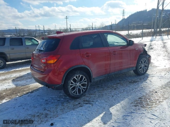 2017 Mitsubishi Outlander Sport ES 2.0 with VIN JA4AP3AU5HZ054964, listed as a IAAI auction lot 41307163 with 68,665 mi miles. Bid and sale history available at carsss.com. Image 4.