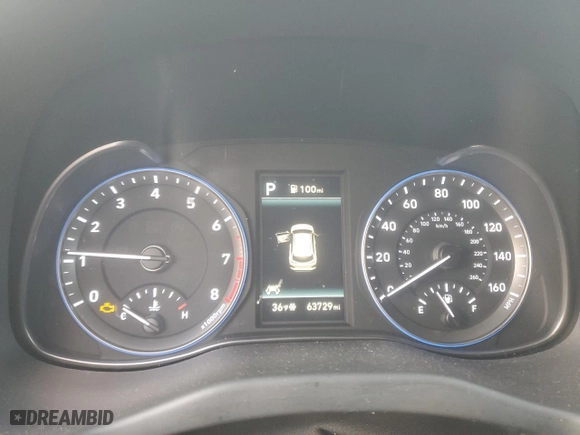2021 Hyundai Kona SEL with VIN KM8K22AA5MU746461, listed as a Copart auction lot 88858495 with 63,729 mi miles and Salvage Title. Bid and sale history available at carsss.com. Image 9.