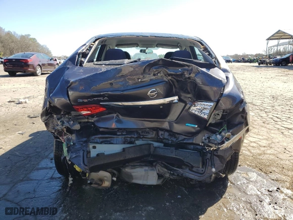 2014 Nissan Sentra S with VIN 3N1AB7AP4EL682154, listed as a Copart auction lot 46187515 with 105,570 mi miles and Salvage Title. Bid and sale history available at carsss.com. Image 6.