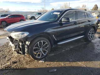 2020 BMW X4 xDrive30i with VIN 5UX2V1C01L9B30138, listed as a Copart auction lot 46612965 with 59,493 mi miles and Salvage Title. Bid and sale history available at carsss.com. Image 1.