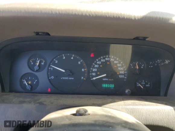 2004 Jeep Grand Cherokee Laredo with VIN 1J4GW48S54C103651, listed as a Copart auction lot 62972615 with 188,000 mi miles and Clean title. Bid and sale history available at DreamBid. Image 9.