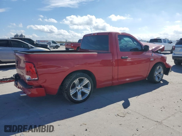 2014 Ram 1500 Express with VIN 3C6JR6AT3EG135201, listed as a Copart auction lot 43764535 with 78,960 mi miles and Salvage title. Bid and sale history available at DreamBid. Image 3.
