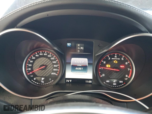 2017 Mercedes-Benz C 63 S AMG with VIN WDDWJ8HB7HF444373, listed as a Copart auction lot 47500484 with 44,881 mi miles and . Bid and sale history available at carsss.com. Image 9.