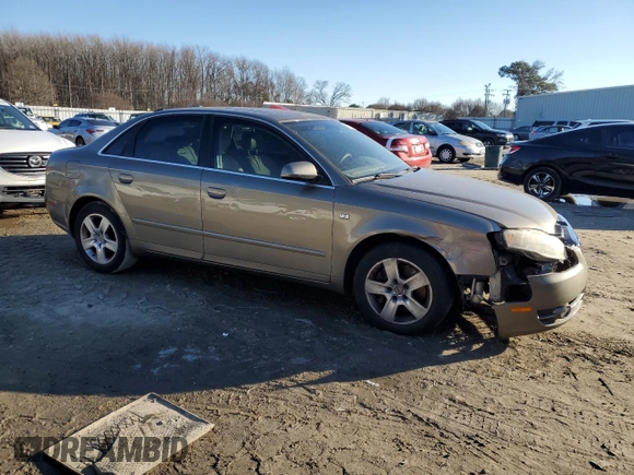 2005 Audi A4 2.0T with VIN WAUAF68E55A479388, listed as a Copart auction lot 87855955 with 103,835 mi miles and Salvage Title. Bid and sale history available at carsss.com. Image 4.