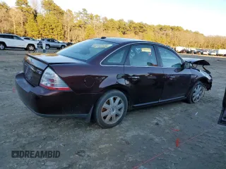 2009 Ford Taurus Limited with VIN 1FAHP28W49G111924, listed as a Copart auction lot 43807235 with 0 mi miles and Salvage Title. Bid and sale history available at carsss.com. Image 3.