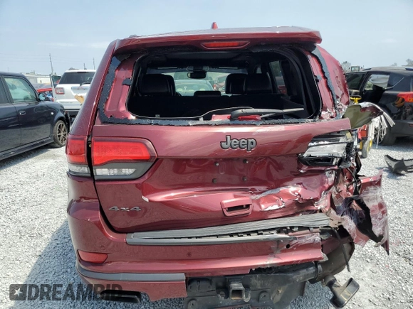 2018 Jeep Grand Cherokee Overland with VIN 1C4RJFCG5JC338137, listed as a Copart auction lot 58008915 with 89,481 mi miles and Salvage title. Bid and sale history available at DreamBid. Image 6.
