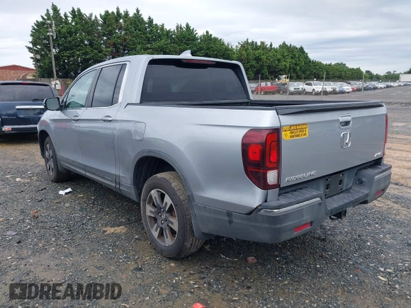 2017 Honda Ridgeline RTL with VIN 5FPYK3F52HB019266, listed as a IAAI auction lot 42638081 with 117,004 mi miles and . Bid and sale history available at DreamBid. Image 3.