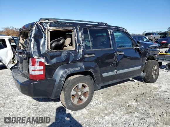 2008 Jeep Liberty Sport with VIN 1J8GP28KX8W236264, listed as a Copart auction lot 84846924 with 226,714 mi miles and Salvage Title. Bid and sale history available at DreamBid. Image 3.