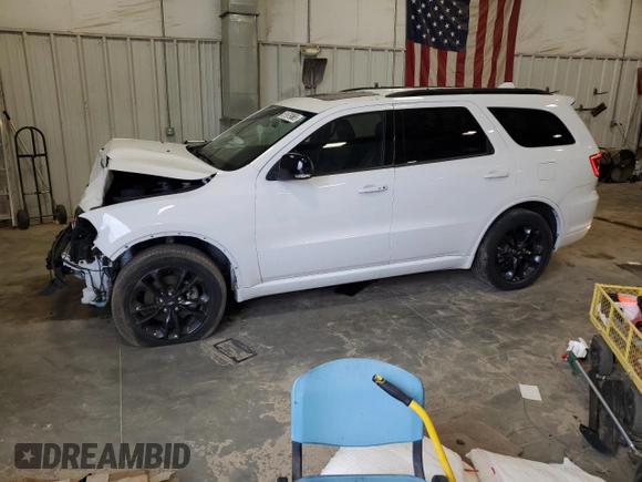 2021 Dodge Durango GT Plus with VIN 1C4RDJDG0MC572246, listed as a Copart auction lot 51979865 with 41,836 mi miles and Salvage title. Bid and sale history available at DreamBid. Image 1.