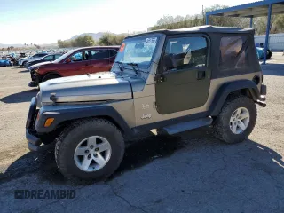 2003 Jeep Wrangler Sahara with VIN 1J4FA59S43P369233, listed as a Copart auction lot 46517565 with 169,232 mi miles and Salvage Title. Bid and sale history available at carsss.com. Image 1.