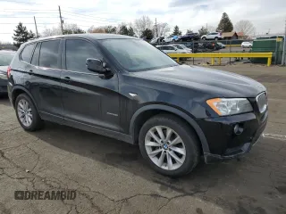 2013 BMW X3 xDrive28i with VIN 5UXWX9C55D0A18437, listed as a Copart auction lot 43840045 with 116,411 mi miles and Salvage Title. Bid and sale history available at carsss.com. Image 4.