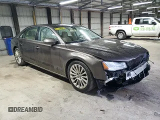 2015 Audi A8 L 4.0T with VIN WAU32AFD0FN032818, listed as a Copart auction lot 43286465 with 125,798 mi miles and Salvage Title. Bid and sale history available at carsss.com. Image 4.
