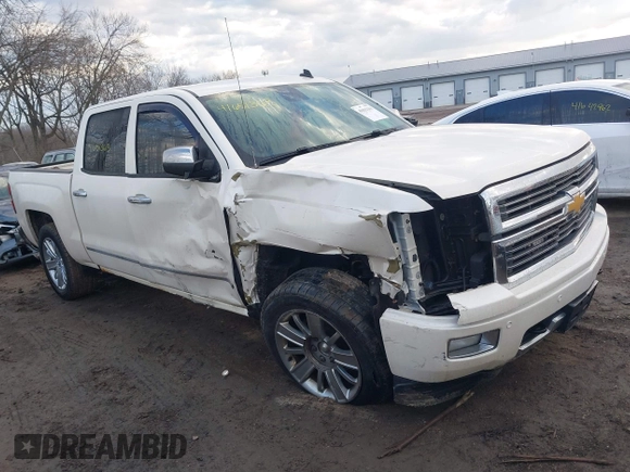 2014 Chevrolet Silverado 1500 High Country with VIN 3GCUKTEC5EG407573, listed as a IAAI auction lot 41651363 with 136,239 mi miles. Bid and sale history available at carsss.com. Image 1.