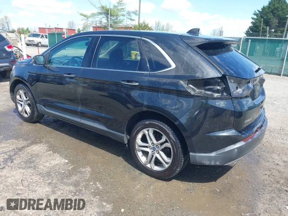 2015 Ford Edge Titanium with VIN 2FMTK4K92FBB42637, listed as a IAAI auction lot 41968659 with 99,667 mi miles. Bid and sale history available at carsss.com. Image 3.
