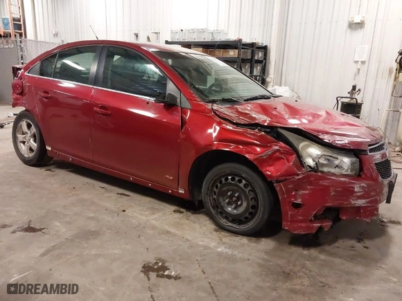 2012 Chevrolet Cruze LT w/1LT with VIN 1G1PF5SC9C7342097, listed as a IAAI auction lot 41905537 with 171,402 mi miles. Bid and sale history available at carsss.com. Image 1.
