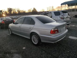 2001 BMW 5 Series 525iA with VIN WBADT43451GF58319, listed as a Copart auction lot 88724465 with 0 mi miles and Salvage Title. Bid and sale history available at carsss.com. Image 2.