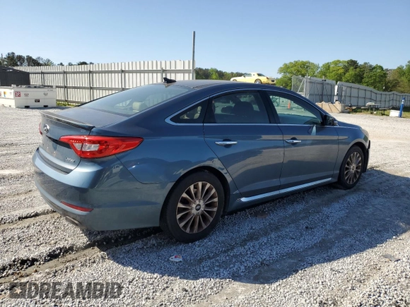 2015 Hyundai Sonata Sport with VIN 5NPE34AF0FH111974, listed as a Copart auction lot 52494565 with 153,108 mi miles and Clean title. Bid and sale history available at DreamBid. Image 3.