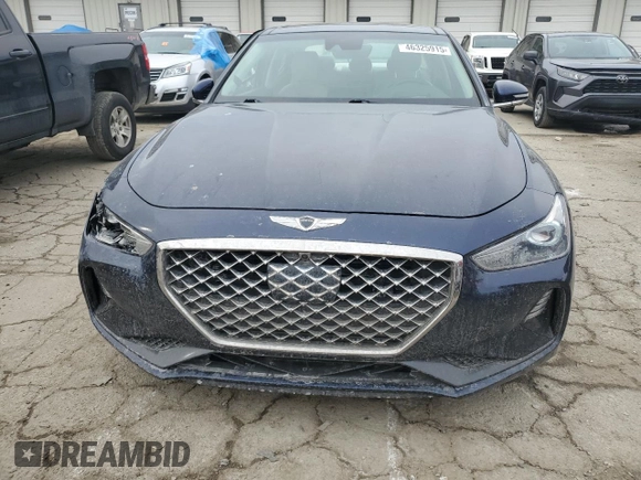 2019 Genesis G70 3.3T Advanced with VIN KMTG34LE5KU034162, listed as a Copart auction lot 46325915 with 76,555 mi miles and Salvage Title. Bid and sale history available at carsss.com. Image 5.