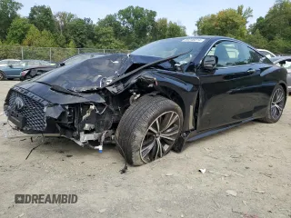 2021 Infiniti Q60 Luxe with VIN JN1EV7KL4MM470492, listed as a Copart auction lot 69246014 with 23,719 mi miles and Salvage title. Bid and sale history available at DreamBid. Image 1.