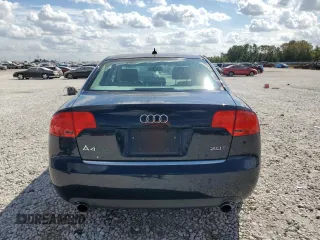 2007 Audi A4 2.0T with VIN WAUAF78E87A014760, listed as a Copart auction lot 76786144 with 121,312 mi miles and Salvage title. Bid and sale history available at DreamBid. Image 6.