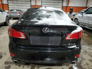 2011 Lexus IS 350 with VIN JTHCE5C22B5000532, listed as a Copart auction lot 46099055 with 201,651 mi miles and Salvage title. Bid and sale history available at DreamBid. Image 6.