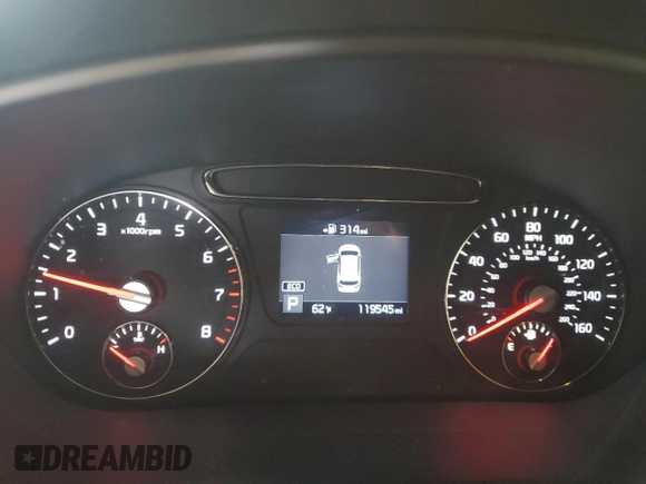 2020 Kia Sorento L with VIN 5XYPG4A37LG635838, listed as a Copart auction lot 46695955 with 119,545 mi miles and Salvage Title. Bid and sale history available at DreamBid. Image 9.