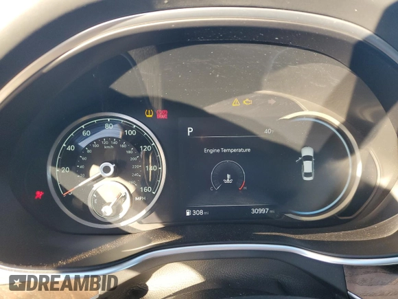 2021 Genesis G80 2.5T with VIN KMTGB4SC5MU046379, listed as a Copart auction lot 77659574 with 30,997 mi miles and Salvage Title. Bid and sale history available at carsss.com. Image 9.