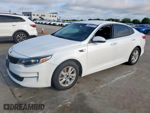 2018 Kia Optima LX with VIN 5XXGT4L37JG180452, listed as a Copart auction lot 60910515 with 156,068 mi miles and Salvage title. Bid and sale history available at DreamBid. Image 1.