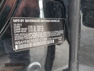 2013 BMW 7 Series 740Li xDrive с VIN WBAYF4C55DD127385, выставлен на аукционе Copart как лот 56034945 с пробегом 115 580 миль миль и Списание • Salvage title. История ставок и продаж доступна на DreamBid. Изображение 12.