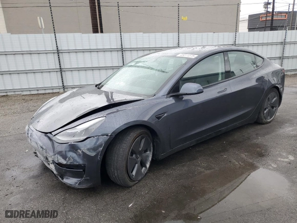 2021 Tesla Model 3 Standard Range Plus with VIN 5YJ3E1EA1MF911340, listed as a Copart auction lot 45011375 with 54,084 mi miles and Salvage Title. Bid and sale history available at carsss.com. Image 1.