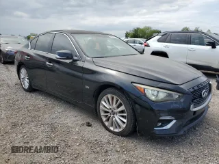 2020 Infiniti Q50 Luxe with VIN JN1EV7AP5LM200335, listed as a Copart auction lot 53086135 with 105,328 mi miles and Clean Title. Bid and sale history available at DreamBid. Image 4.