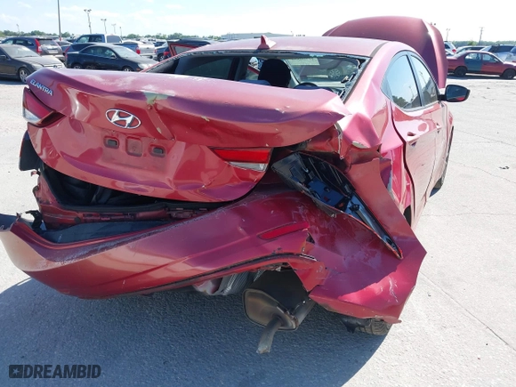 2014 Hyundai Elantra SE with VIN KMHDH4AE4EU174399, listed as a IAAI auction lot 41900852 with 100,660 mi miles. Bid and sale history available at carsss.com. Image 6.