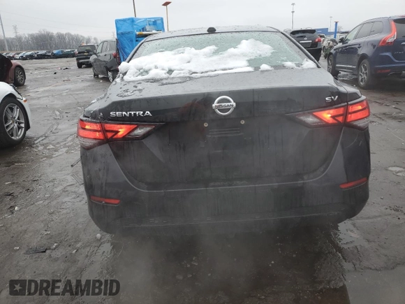 2021 Nissan Sentra SV with VIN 3N1AB8CV1MY203790, listed as a Copart auction lot 85794494 with 37,625 mi miles and Non repairable. Bid and sale history available at DreamBid. Image 6.