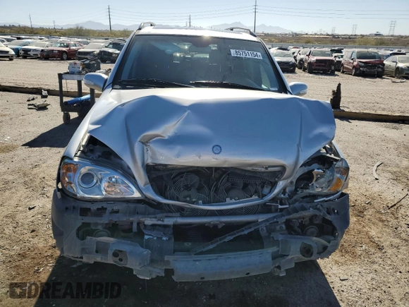 2003 Mercedes-Benz M 350 with VIN 4JGAB57E53A411711, listed as a Copart auction lot 85751154 with 114,483 mi miles and Salvage Title. Bid and sale history available at DreamBid. Image 5.