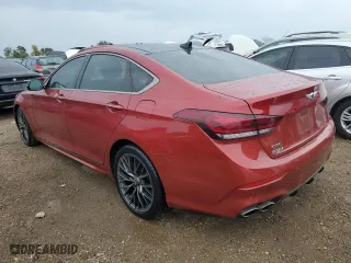 2020 Genesis G80 3.3T Sport with VIN KMTFN4JB3LU329583, listed as a Copart auction lot 65930074 with 111,581 mi miles and Salvage Title. Bid and sale history available at carsss.com. Image 2.