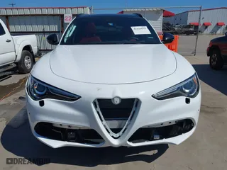 2023 Alfa Romeo Stelvio Ti with VIN ZASPAKBN4P7D63524, listed as a IAAI auction lot 41626631 with 37,731 mi miles. Bid and sale history available at carsss.com. Image 6.
