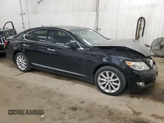 2010 Lexus LS 460 with VIN JTHCL5EFXA5007667, listed as a Copart auction lot 53871835 with 119,216 mi miles and Salvage title. Bid and sale history available at DreamBid. Image 4.