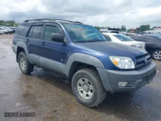 2003 Toyota 4Runner SR5 with VIN JTEZU14R638004274, listed as a IAAI auction lot 42108311 with 1 mi miles. Bid and sale history available at carsss.com. Image 1.