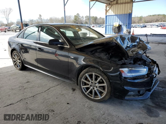 2014 Audi A4 Premium Plus with VIN WAUFFAFL3EN011873, listed as a Copart auction lot 46426155 with 138,338 mi miles and Salvage Title. Bid and sale history available at carsss.com. Image 4.