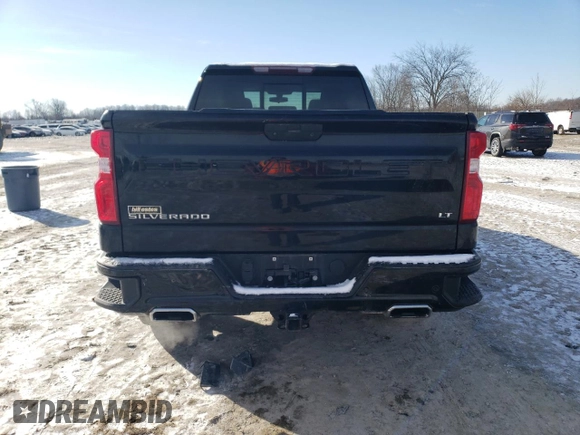 2021 Chevrolet Silverado 1500 LT Trail Boss with VIN 1GCPYFED7MZ308497, listed as a Copart auction lot 45048465 with 81,989 mi miles and Salvage Title. Bid and sale history available at DreamBid. Image 6.