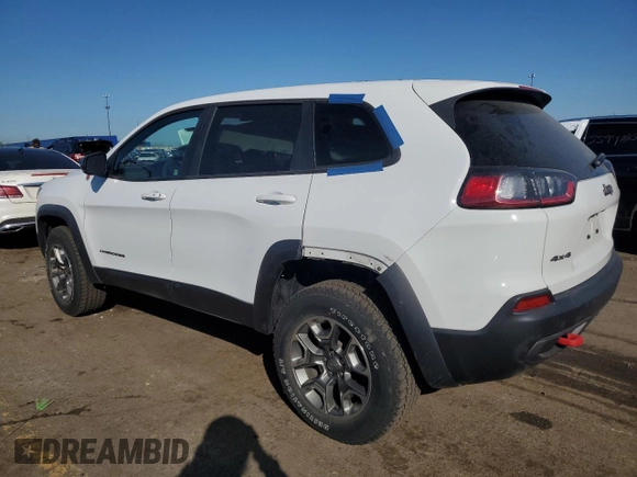 2022 Jeep Cherokee Trailhawk with VIN 1C4PJMBX1ND524383, listed as a Copart auction lot 56370805 with 25,145 mi miles and Salvage title. Bid and sale history available at DreamBid. Image 2.