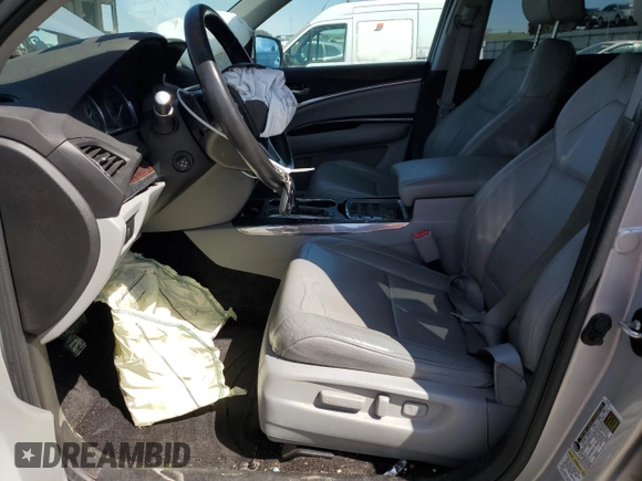 2015 Acura MDX Technology with VIN 5FRYD3H41FB014112, listed as a Copart auction lot 51713615 with 122,565 mi miles and Salvage title. Bid and sale history available at DreamBid. Image 7.