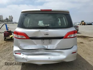 2013 Nissan Quest LE with VIN JN8AE2KP2D9071640, listed as a Copart auction lot 58123024 with 240,213 mi miles and Salvage Title. Bid and sale history available at carsss.com. Image 6.