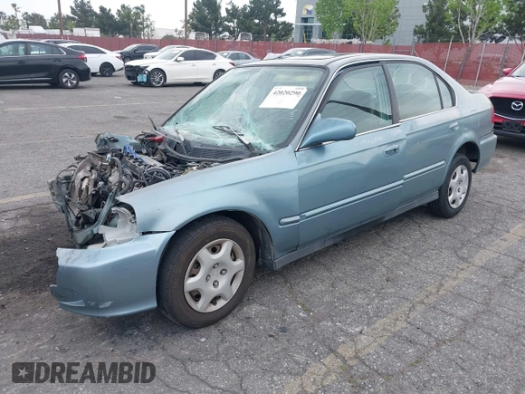 1999 Honda Civic EX z VIN 2HGEJ8643XH532751, wystawiony jako IAAI lot #42020290 z przebiegiem 239 316 mil mil oraz . Historia ofert i sprzedaży dostępna na DreamBid. Obrazek 2.