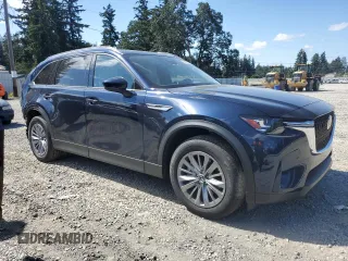 2024 Mazda CX-90 Preferred z VIN JM3KKBHA8R1142946, wystawiony jako Copart lot #60493614 z przebiegiem 5 837 mil mil oraz Szkoda całkowita • Salvage title. Historia ofert i sprzedaży dostępna na DreamBid. Obrazek 4.
