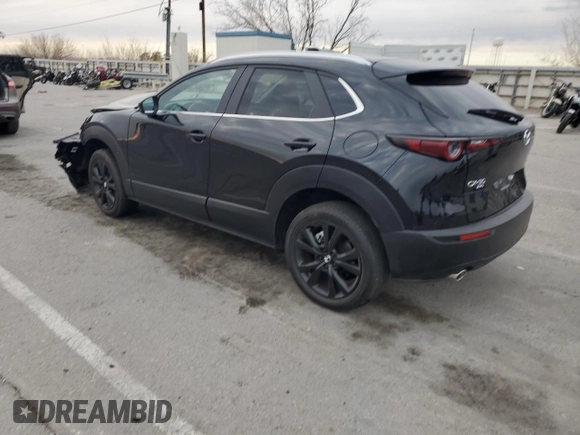 2025 Mazda CX-30 S Select Sport with VIN 3MVDMBBM7SM768607, listed as a Copart auction lot 41609905 with 1,543 mi miles and Salvage Title. Bid and sale history available at DreamBid. Image 2.